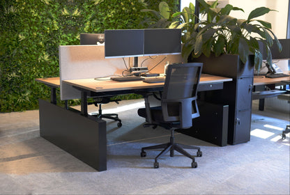 Akoestische tussenwand - rondom gestoffeerd