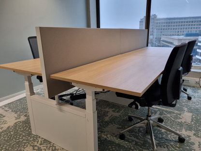 Akoestische tussenwand - aluminium frame