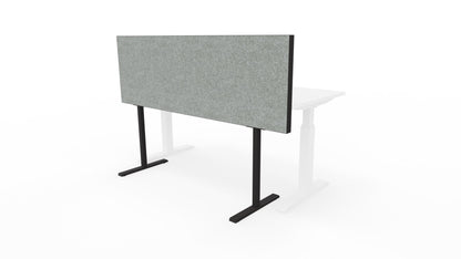 Akoestische bureaudivider - aluminium frame
